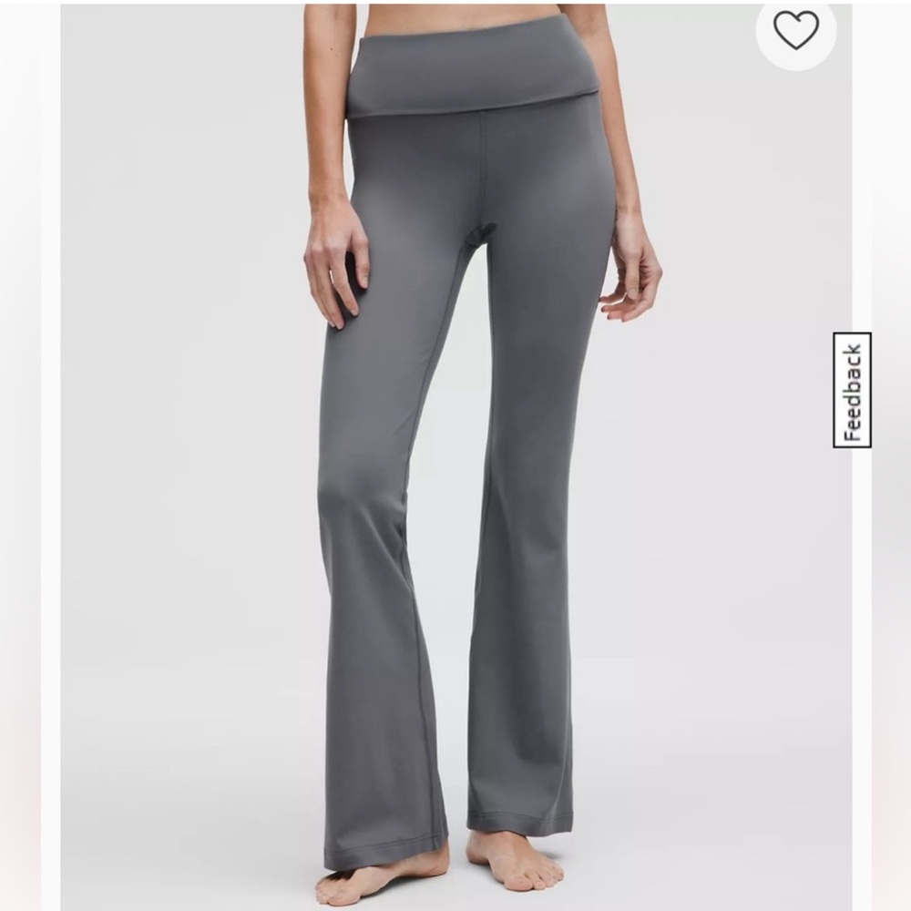⭐️ lululemon Gray/Blue Foldover Yoga Pants